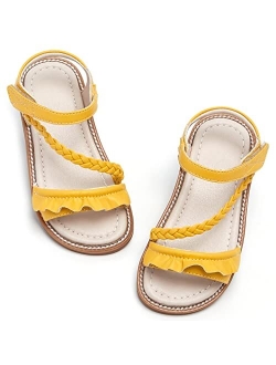 GINFIVE Toddler Girls Sandals Little Girls Kids Summer Shoes Toddler Sandals