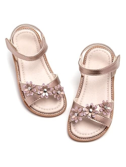 GINFIVE Toddler Girls Sandals Little Girls Kids Summer Shoes Toddler Sandals