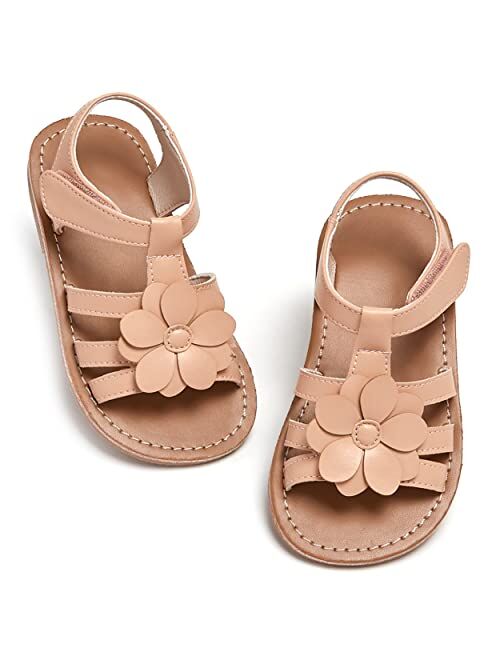 GINFIVE Toddler Girls Sandals Little Girls Kids Summer Shoes Toddler Sandals