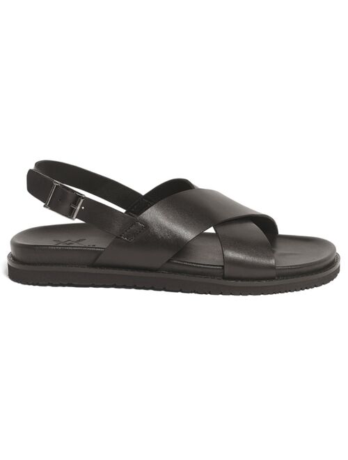 Anthony Veer Men's Cancum Cross Strap Comfort Sandals