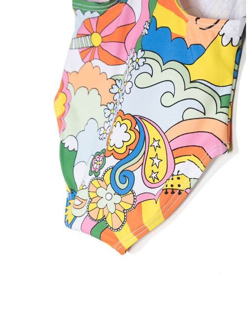 Stella McCartney Kids all-over graphic-print swimsuit