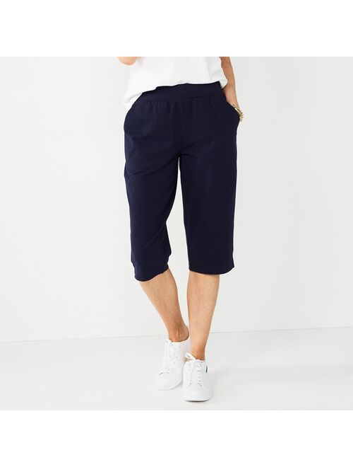 Women's Croft & Barrow Knit Capri Pants