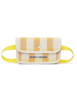 BOBO CHOSES Kids Off-White Vichy Belt Bag