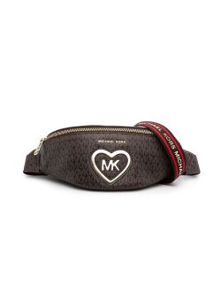 Kids all-over monogram-pattern belt bag