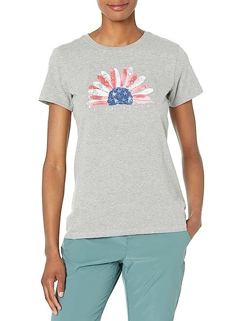 Life is Good Usa Watercolor Daisy Short Sleeve Crusher Tee