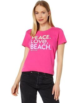 Life is Good Peace Love Beach Short Sleeve Crusher-Lite Tee