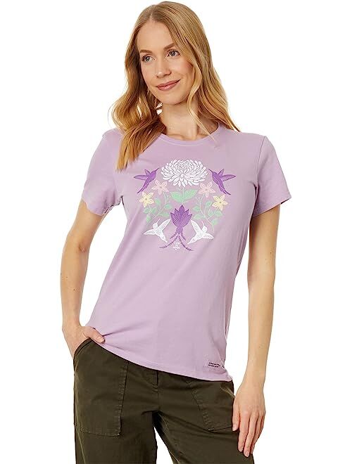 Life is Good Hummingbirds Mirror Short Sleeve Crusher Tee