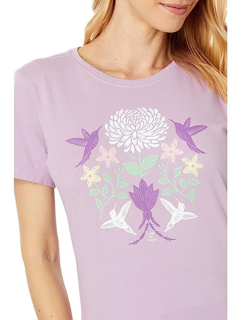 Life is Good Hummingbirds Mirror Short Sleeve Crusher Tee