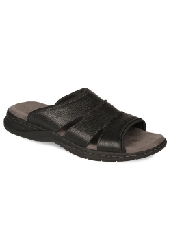 dr. scholls Dr. Scholl's Gordon Men's Leather Slide Sandals