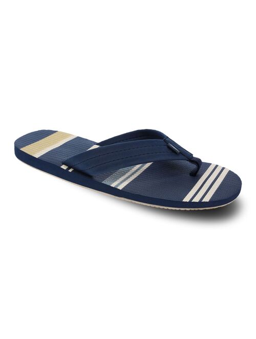 Dockers Core Collection Men's Printed Stripe Flip Flop Sandals