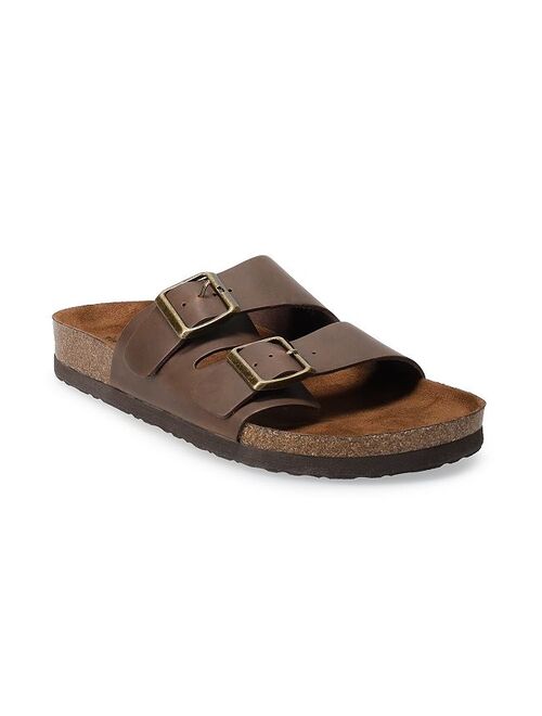 Sonoma Goods For Life Raymond 02 Men's Leather Slide Sandals