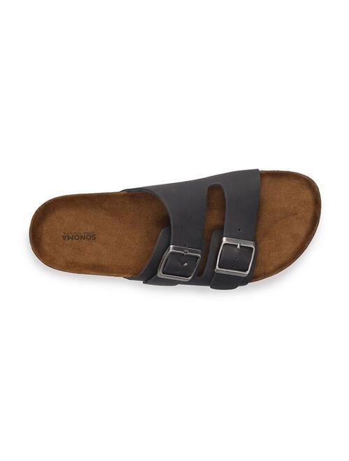 Sonoma Goods For Life Raymond 02 Men's Leather Slide Sandals