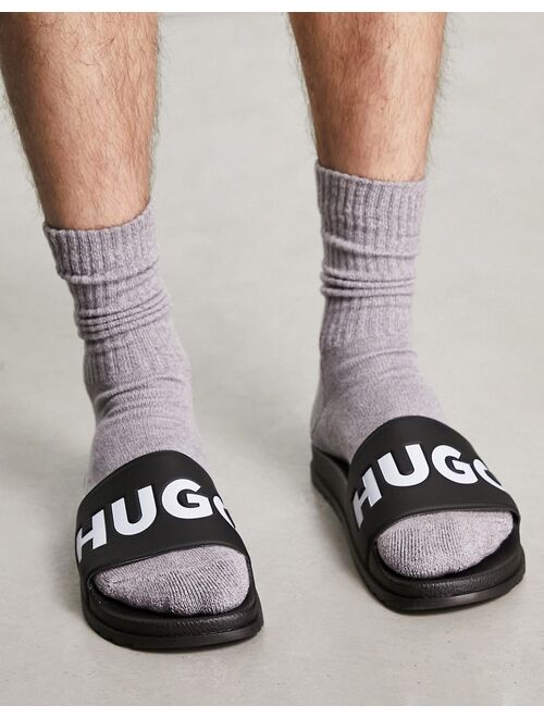 HUGO Match It logo sliders in black