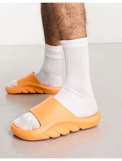 Public Desire Man pool sliders in orange