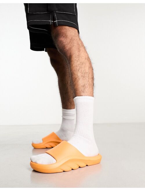 Public Desire Man pool sliders in orange