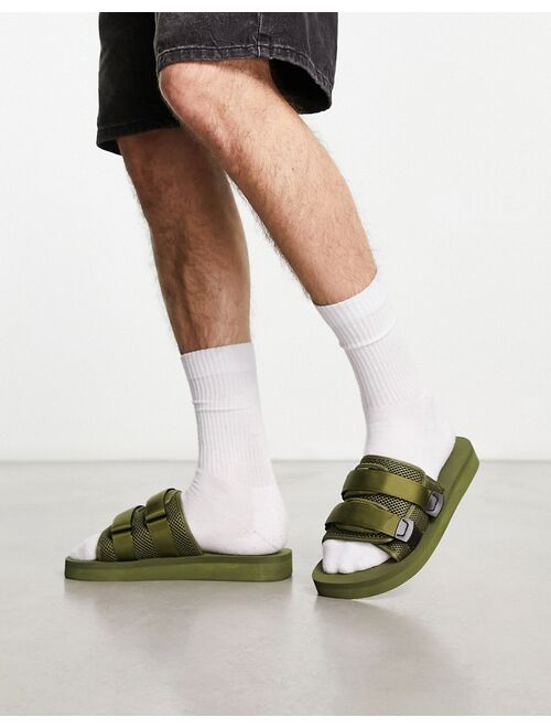 Public Desire Man Odie velcro slides in olive