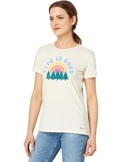 Life is Good Rainbow Forest Short Sleeve Crusher-Lite Tee