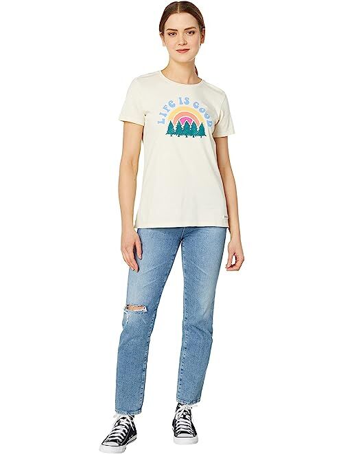 Life is Good Rainbow Forest Short Sleeve Crusher-Lite Tee