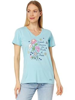 Life is Good Sweet Dreams Wildflowers Short Sleeve Crusher-Lite Tee