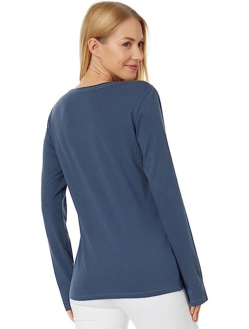 Life is Good Two Simple Palms Long Sleeve Crusher-Lite Vee