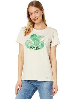 Life is Good Dewy Cloverscape Short Sleeve Crusher Crew