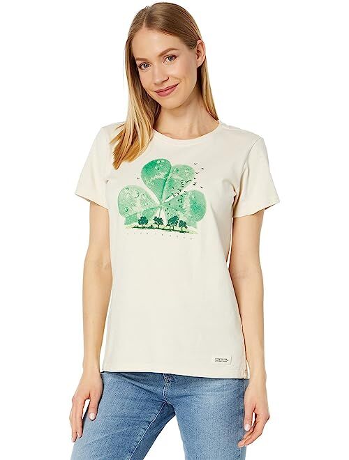 Life is Good Dewy Cloverscape Short Sleeve Crusher Crew