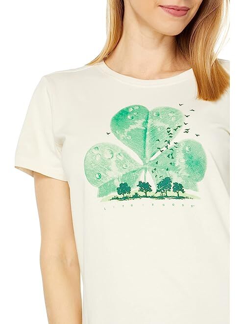 Life is Good Dewy Cloverscape Short Sleeve Crusher Crew