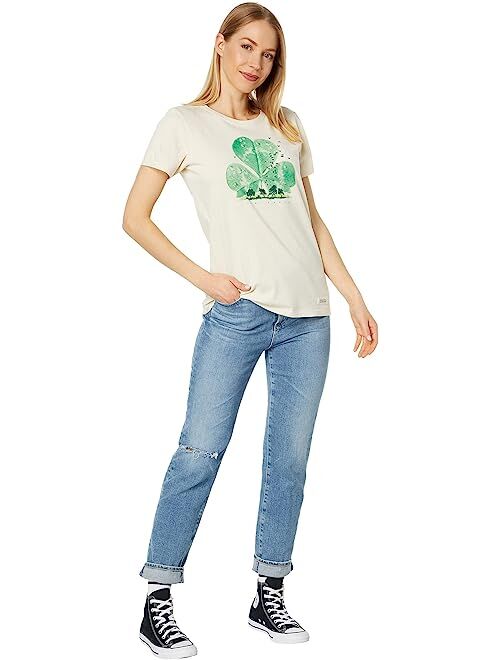 Life is Good Dewy Cloverscape Short Sleeve Crusher Crew