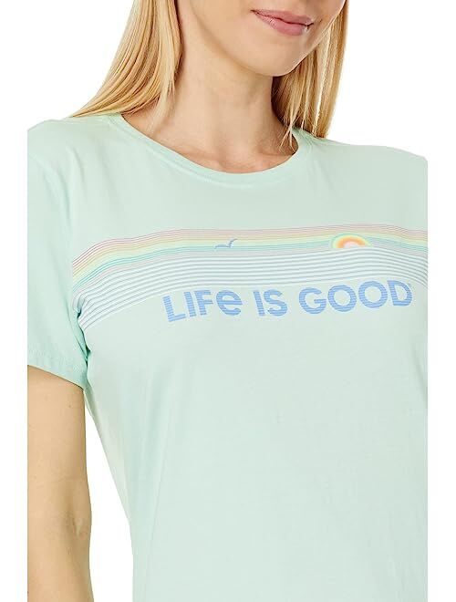 Life is Good Morning Oceanview Short Sleeve Crusher-Lite Tee