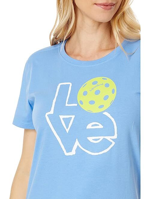 Life is Good Love Pickleball Short Sleeve Crusher Tee