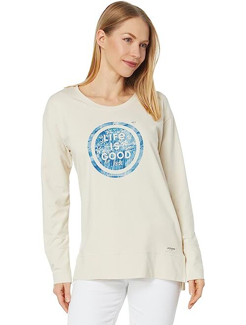 Life is Good Fine Daisy Coin Crusher-Flex Tunic