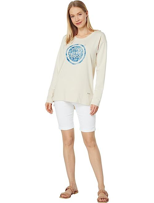 Life is Good Fine Daisy Coin Crusher-Flex Tunic