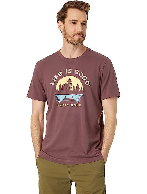 Life is Good Dockside Happy Hour Short Sleeve Crusher Tee