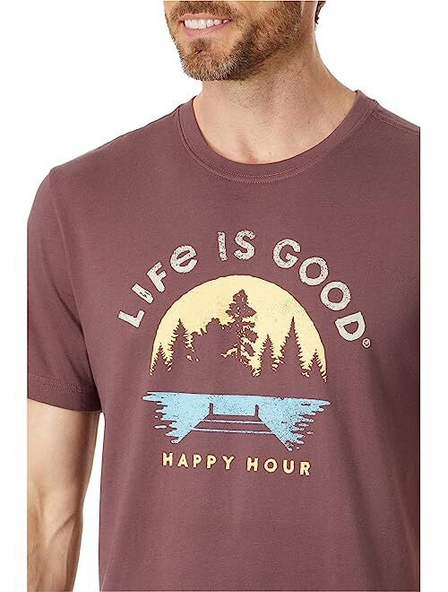 Life is Good Dockside Happy Hour Short Sleeve Crusher Tee