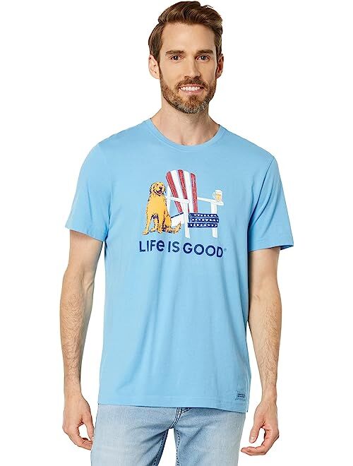 Life is Good American Adirondack Beer Short Sleeve Crusher-Lite Tee