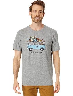 Life is Good On The Road Again Van Short Sleeve Crusher-Lite Tee