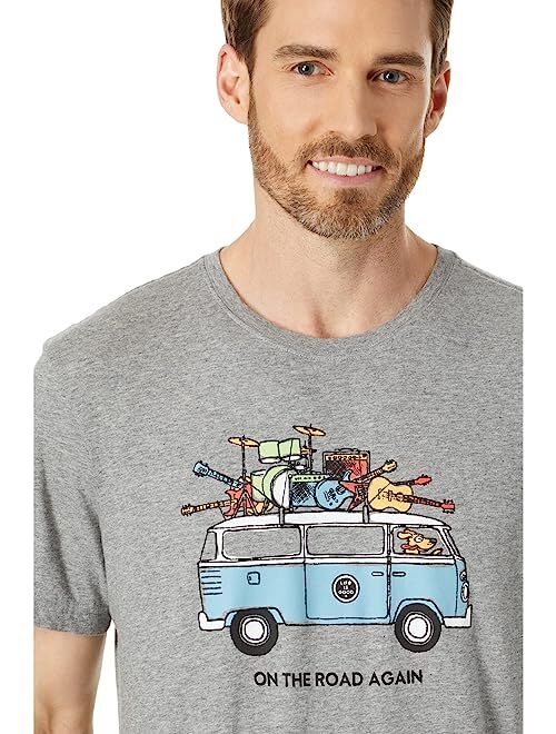 Life is Good On The Road Again Van Short Sleeve Crusher-Lite Tee