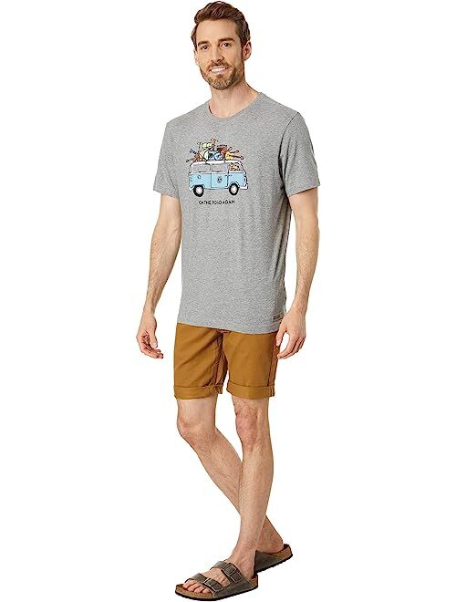 Life is Good On The Road Again Van Short Sleeve Crusher-Lite Tee