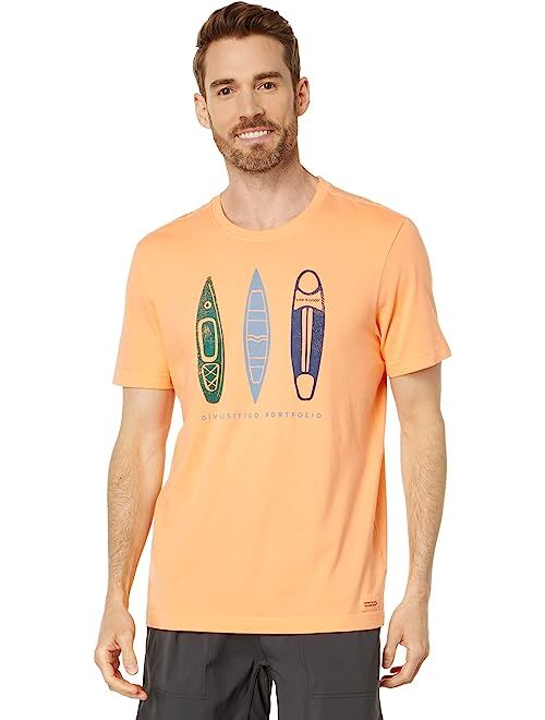 Life is Good Diversified Portfolio Paddling Short Sleeve Crusher Tee