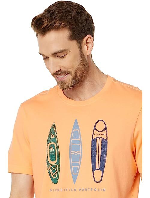 Life is Good Diversified Portfolio Paddling Short Sleeve Crusher Tee