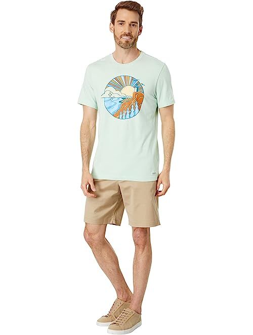 Life is Good Lighthouse Burst Short Sleeve Crusher Tee