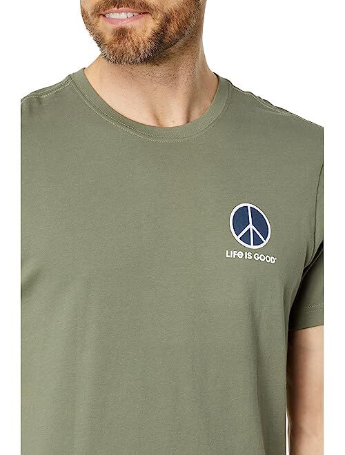 Life is Good Peace, Love, Music Dove Short Sleeve Crusher Tee