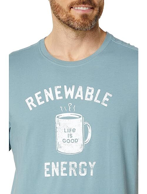 Life is Good Renewable Energy Mug Crusher-Lite Tee