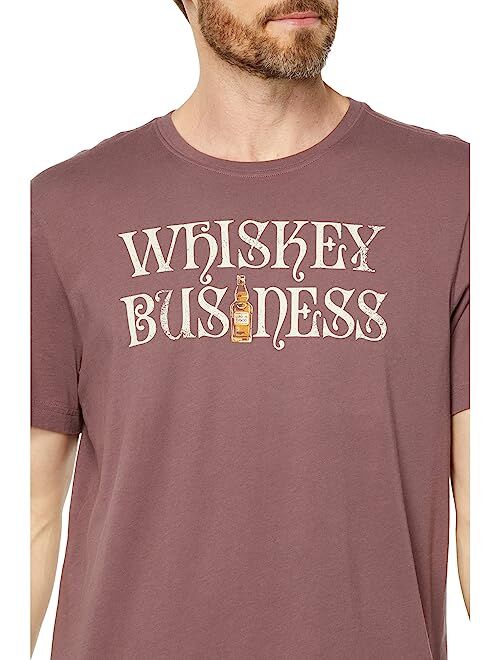 Life is Good Whiskey Business Bottle Short Sleeve Crusher-Lite Tee