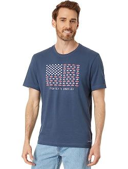 Life is Good Sea To Shining Sea Short Sleeve Crusher-Lite Tee