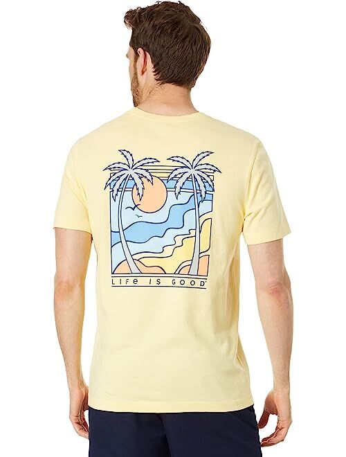 Life is Good Retro Palms Short Sleeve Crusher Tee