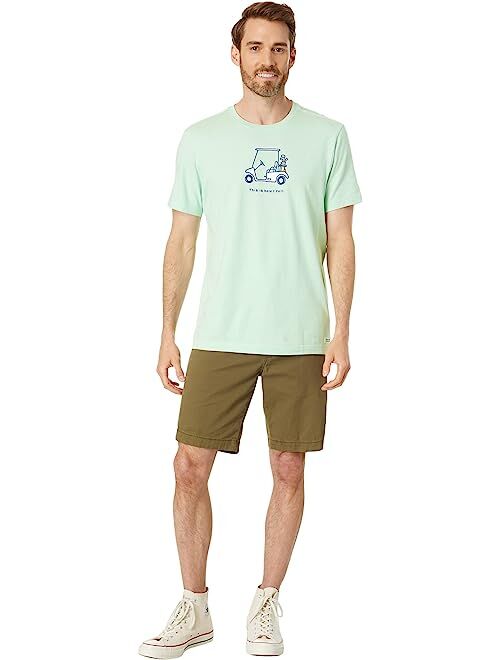 Life is Good How I Roll Golf Cart Short Sleeve Crusher Tee