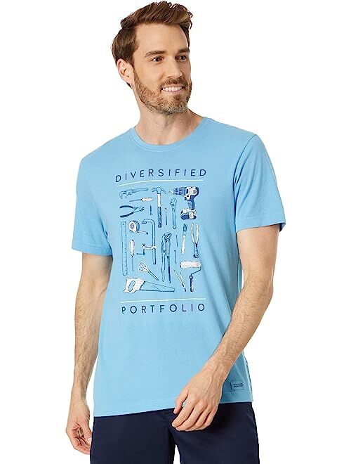 Life is Good Diversified Portfolio Tools Short Sleeve Crusher-Lite Tee