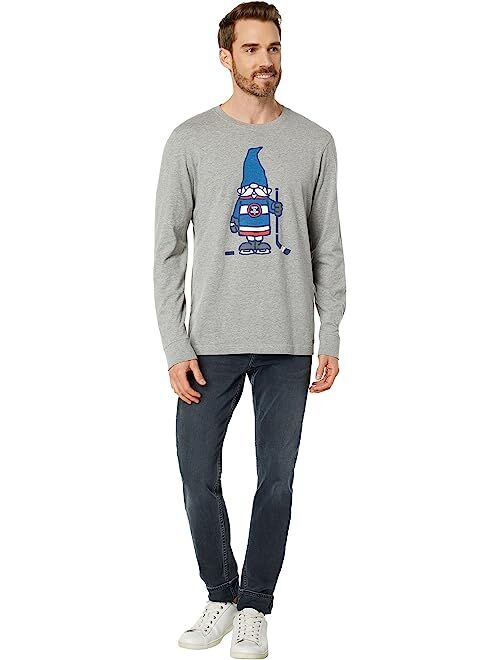 Life is Good Hockey Gnome Long Sleeve Crusher