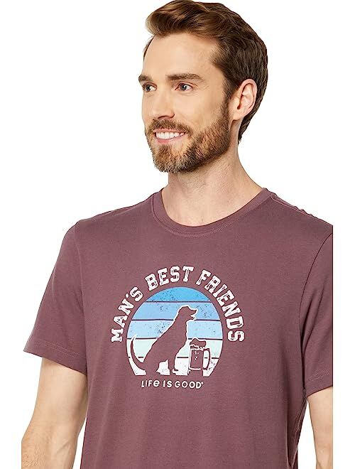 Life is Good Man's Best Friends Short Sleeve Crusher Tee